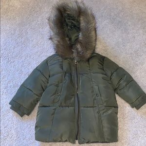 Zara toddler puffer coat
